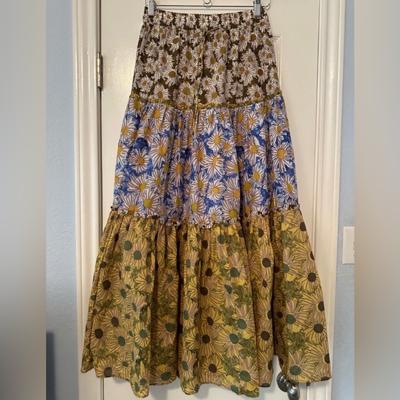 Zara Two Piece Boho Set | Twist Crop Top & Maxi Skirt | M/S - Picture 8 of 10